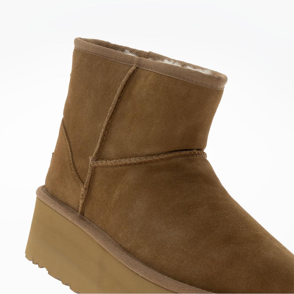 Buty damskie UGG Classic Mini Platform 1134991-CHE - brązowe