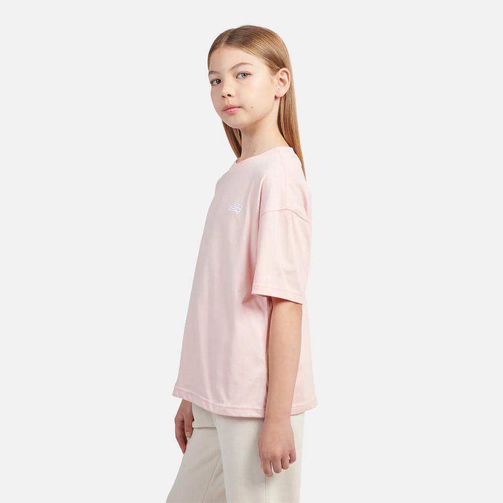 Koszulka dziecięca New Balance LAKG0001PIE - różowa