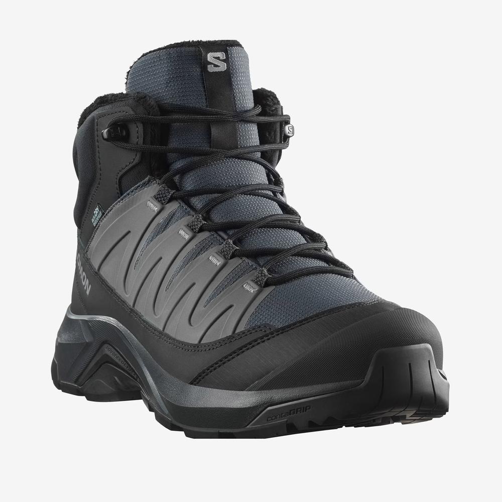 Buty męskie Salomon X-Adventure Coldrush Waterproof L47856000 - czarne