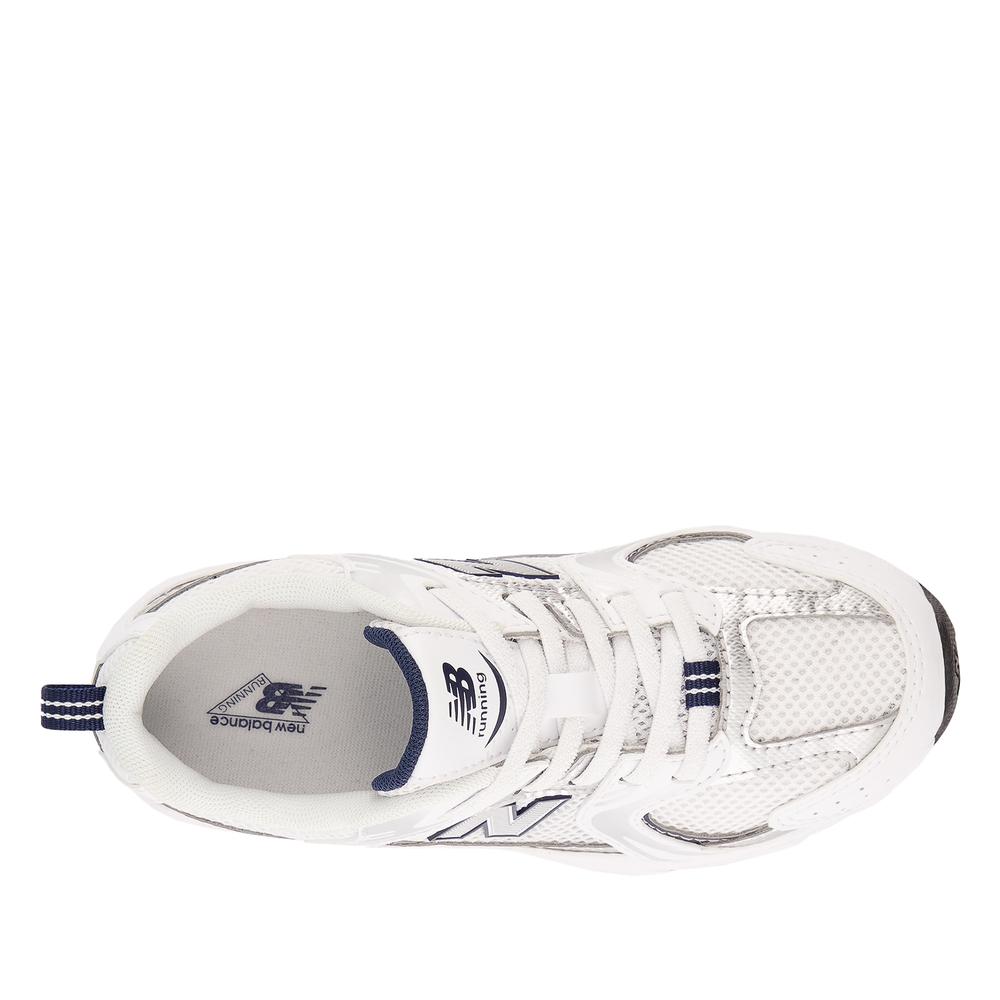 Buty dziecięce New Balance PZ530SB1 - białe