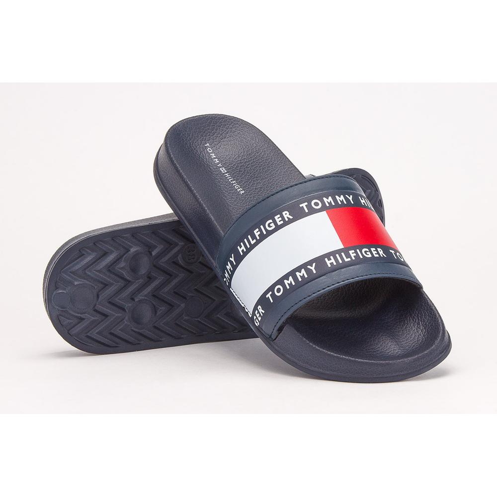 TOMMY HILFIGER FLAG POOL SLIDE > T3B0-30758-0905800