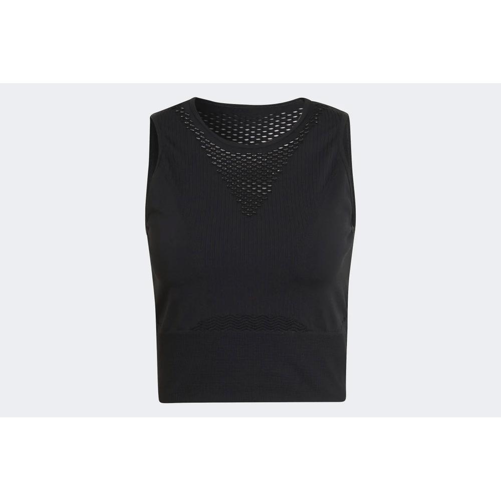 Koszulka adidas Run Fast Aeroknit Running Crop Top H57772 - czarna