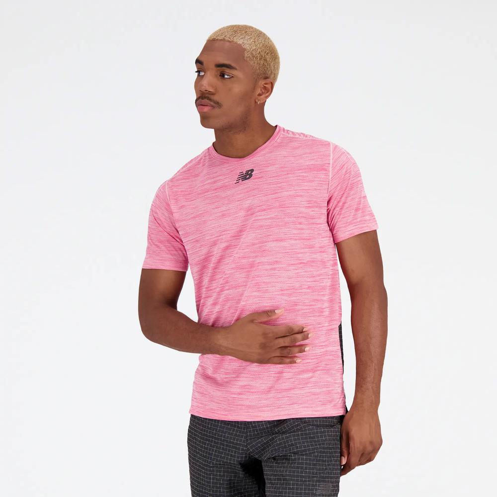 Koszulka New Balance MT31251SOI - różowa