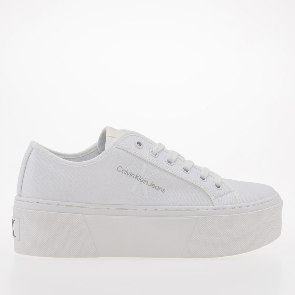 Buty Calvin Klein Cupsole Flatform NY Pearl WN YW0YW01221-YBR - białe