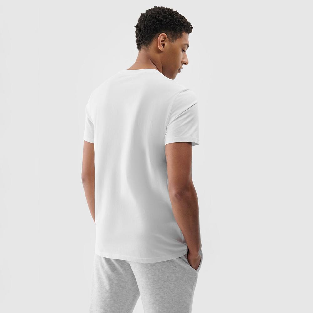 Koszulka męska 4F RSS24TTSHM253610S - biała