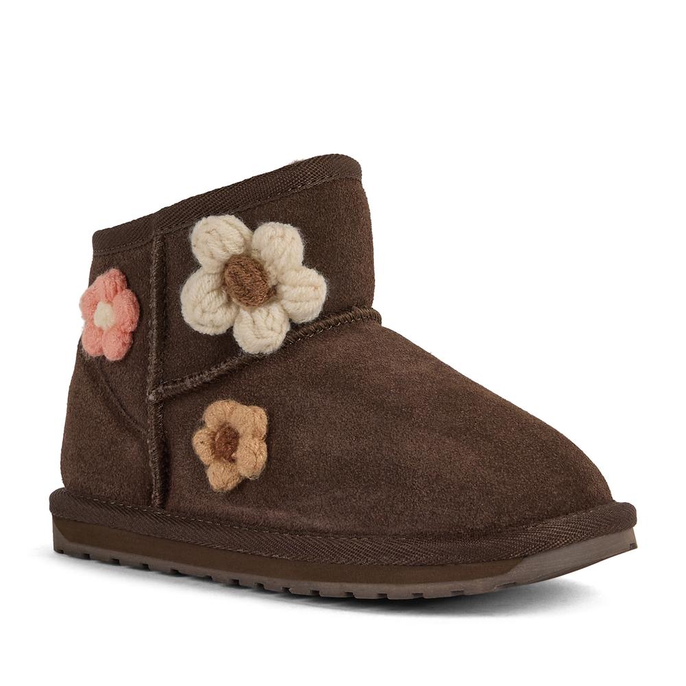 Buty dziecięce Emu Australia Daisy K13232CHOC - brązowe