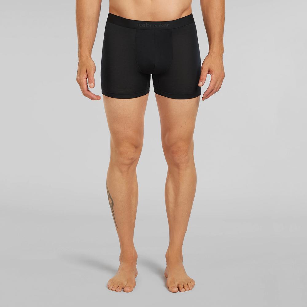 Bokserki Icebreaker 125 Anatomica Boxers 0A571V0011 - czarne