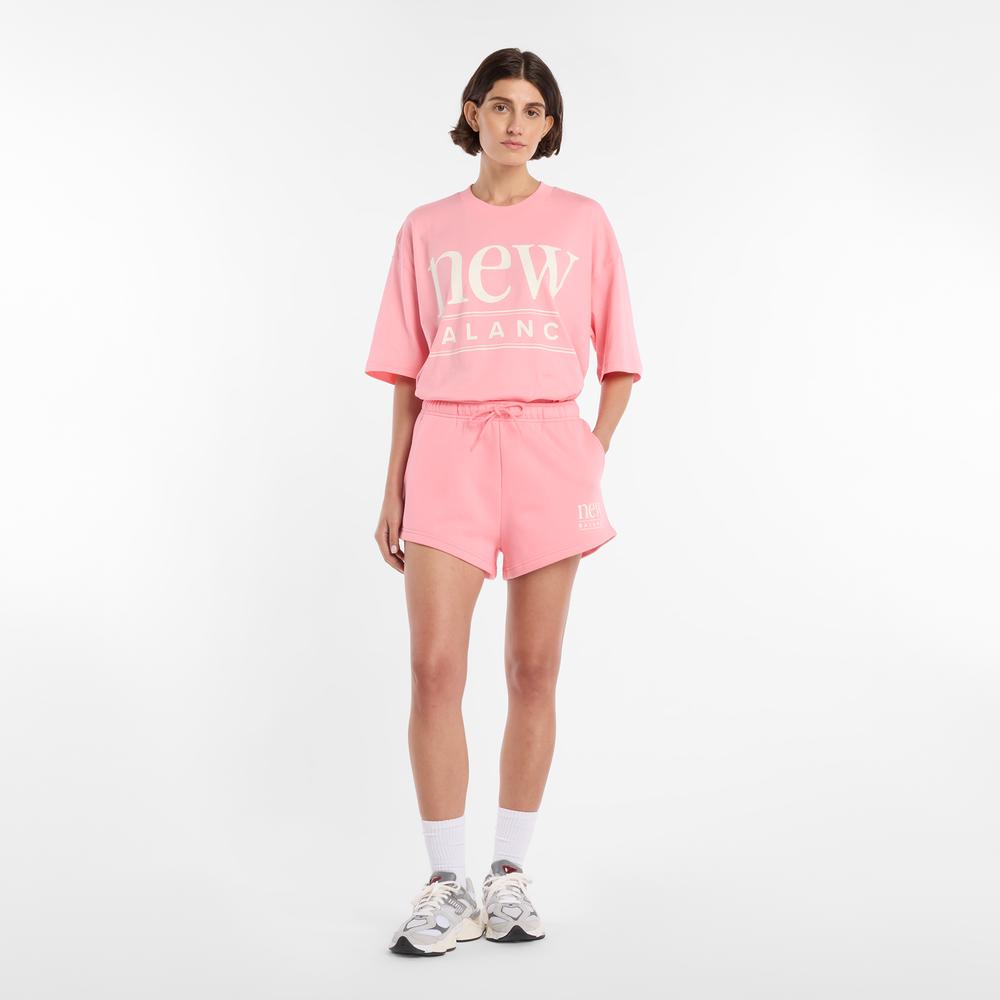 Spodenki damskie New Balance WB61Y80AAA6 - różowe