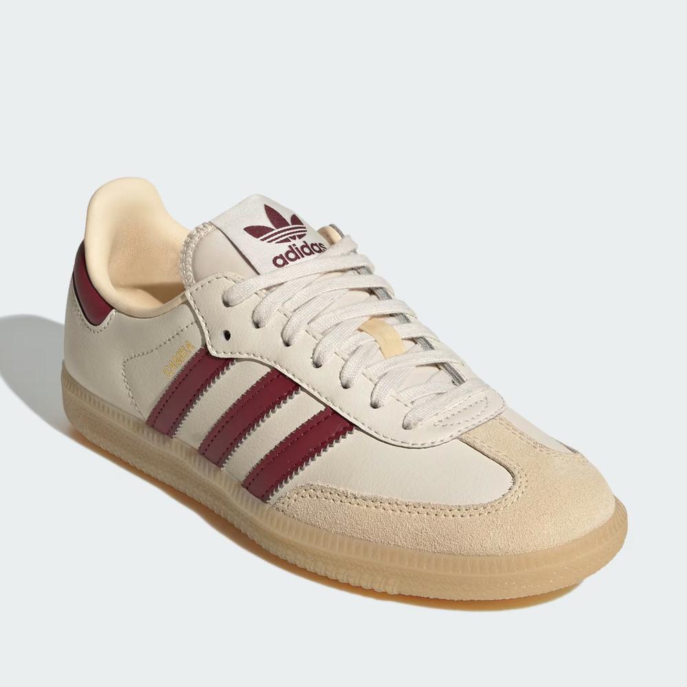 Buty młodzieżowe adidas Originals Samba OG J JQ8554 - beżowe