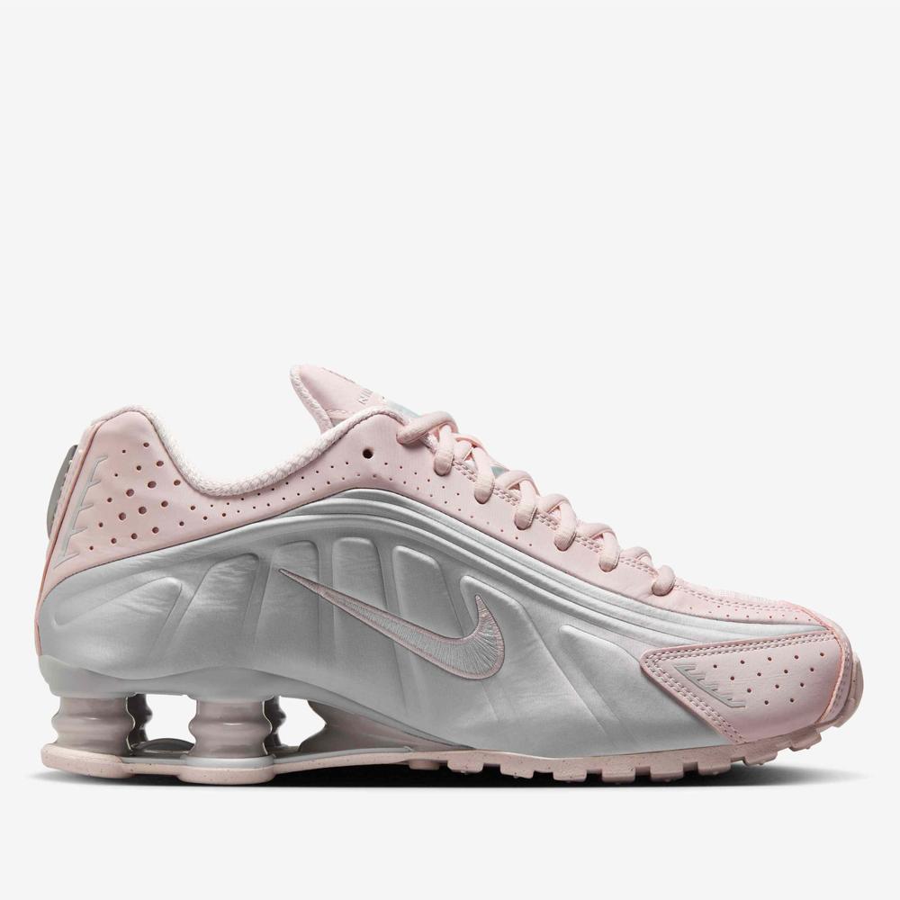 Buty damskie Nike Shox R4 AR3565-600 - różowo-szare