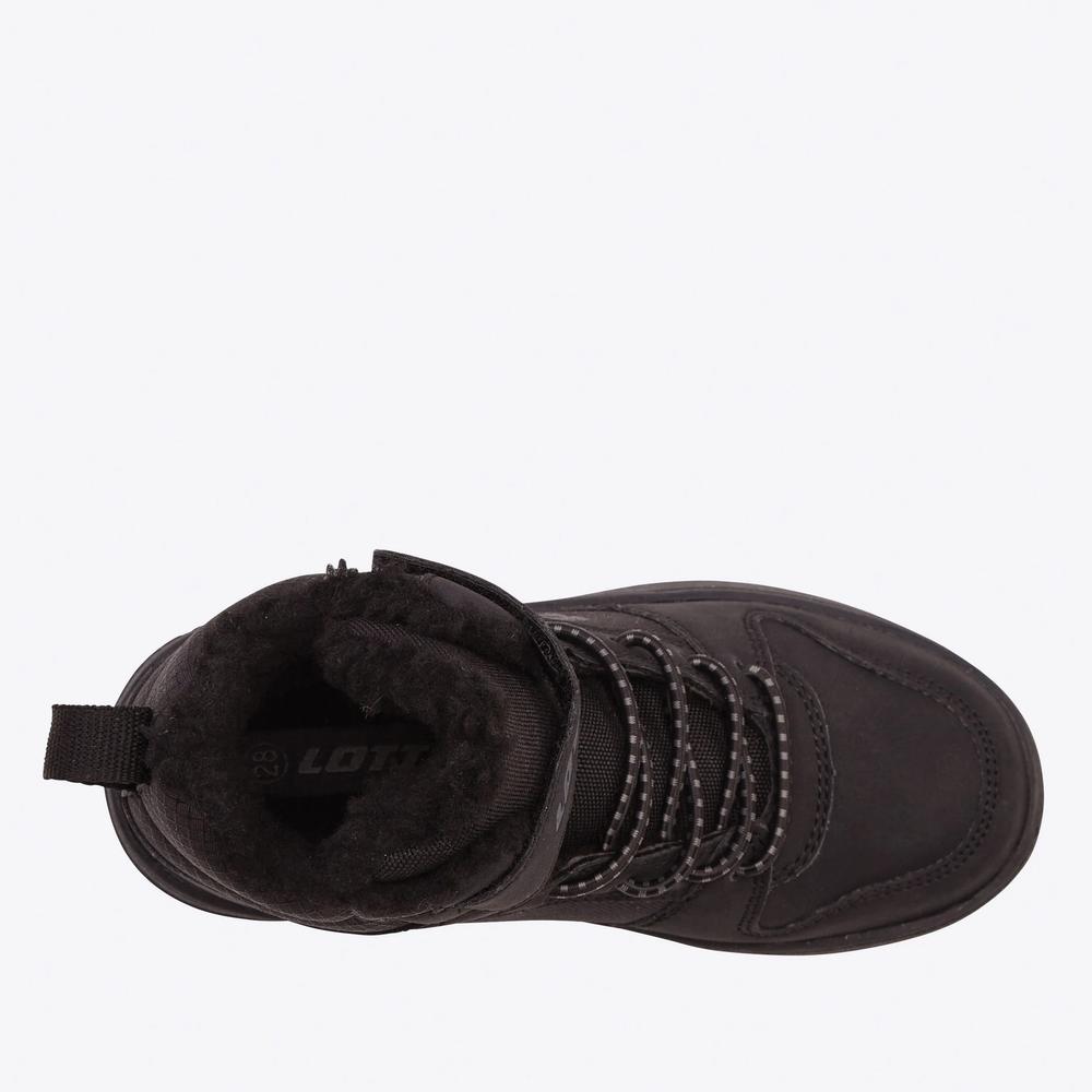Buty dziecięce Lotto Prehna Fur 2600470K-1111 - czarne