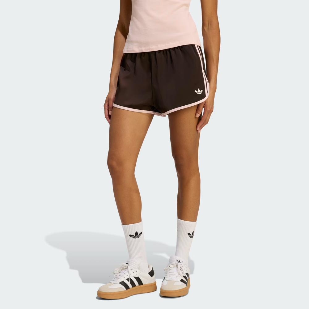 Spodenki damskie adidas Originals 3-Stripes Sprinter KC9006 - brązowe