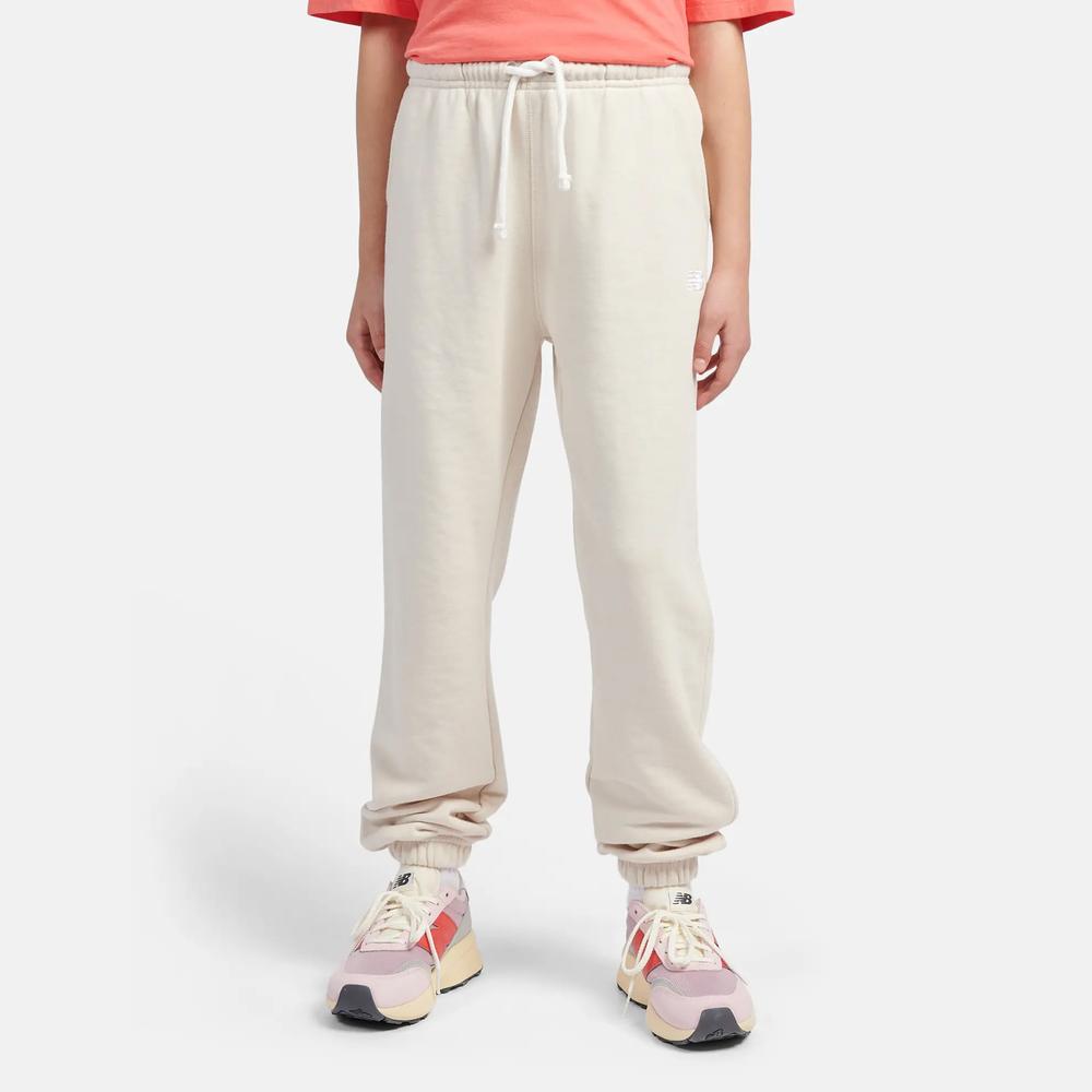 Spodnie dziecięce New Balance LAKG0058LIN - beżowe