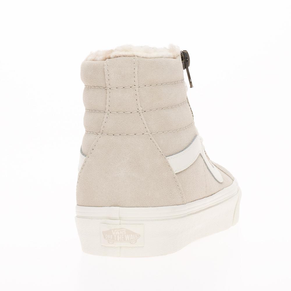 Buty Vans Sk8-Hi Reissue Side Zip VN0007NZBLL1  - beżowe