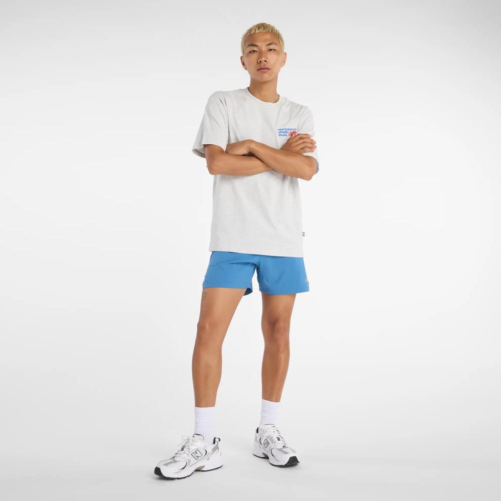 Koszulka męska New Balance MT41908AHH - szara