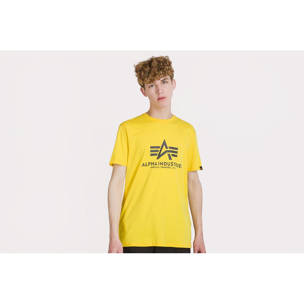 Koszulka Alpha Industries Basic T-shirt 100501465 - żółta