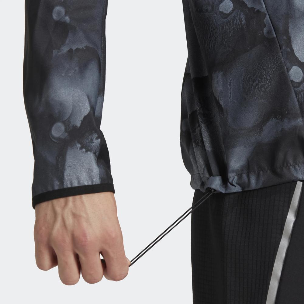 Kurtka adidas Marathon Fast Graphic Jacket HE4562 - czarna