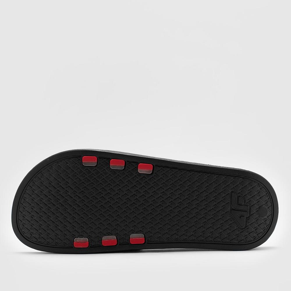 Klapki męskie 4F MM00FFLIM047A62S - czerwone