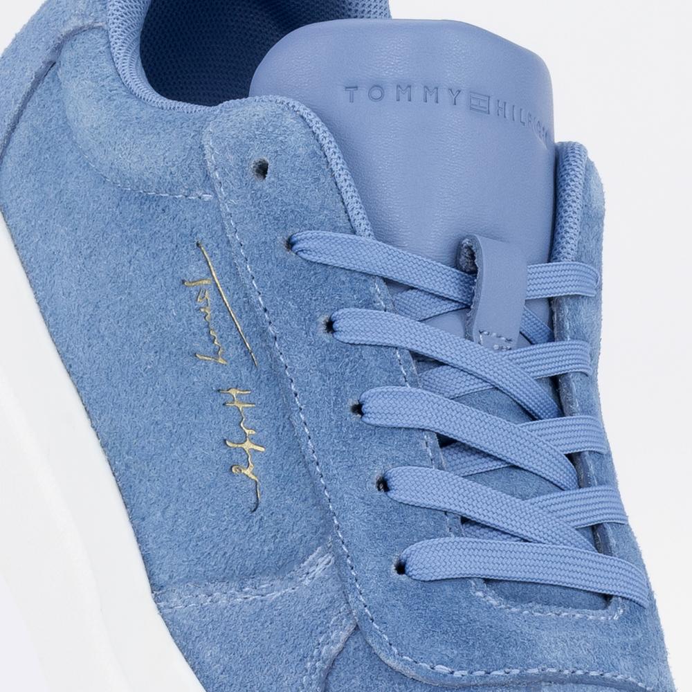 Buty Tommy Hilfiger Signature Suede FW0FW06518-DYB - niebieskie