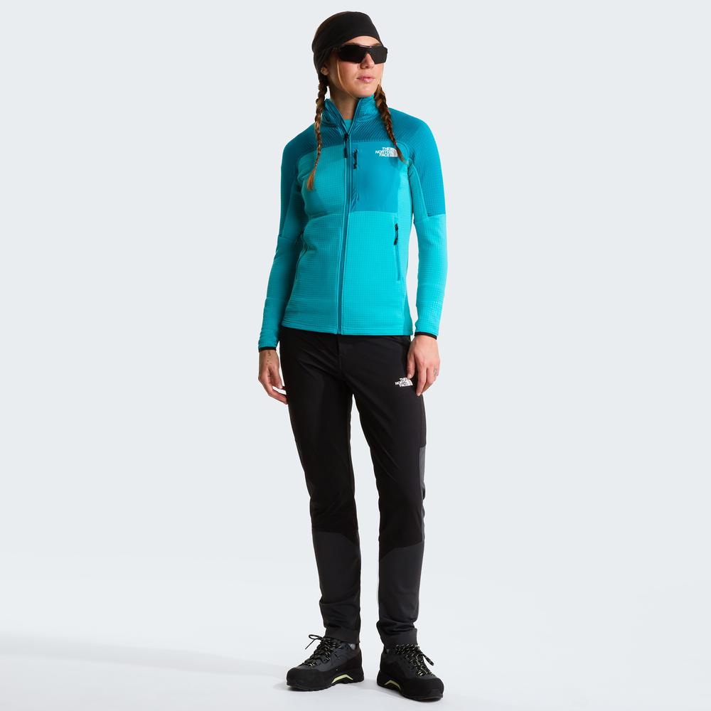 Kurtka damska The North Face Stormgap Power Grid 0A8G325A21 - niebieska