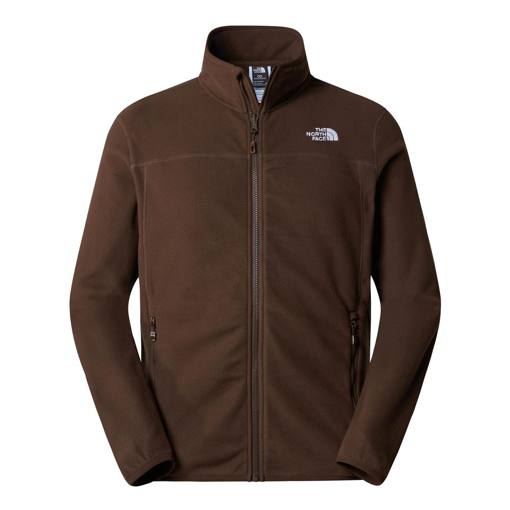 Bluza The North Face 100 Glacier Full-Zip Fleece 0A855XHCF1 - brązowa