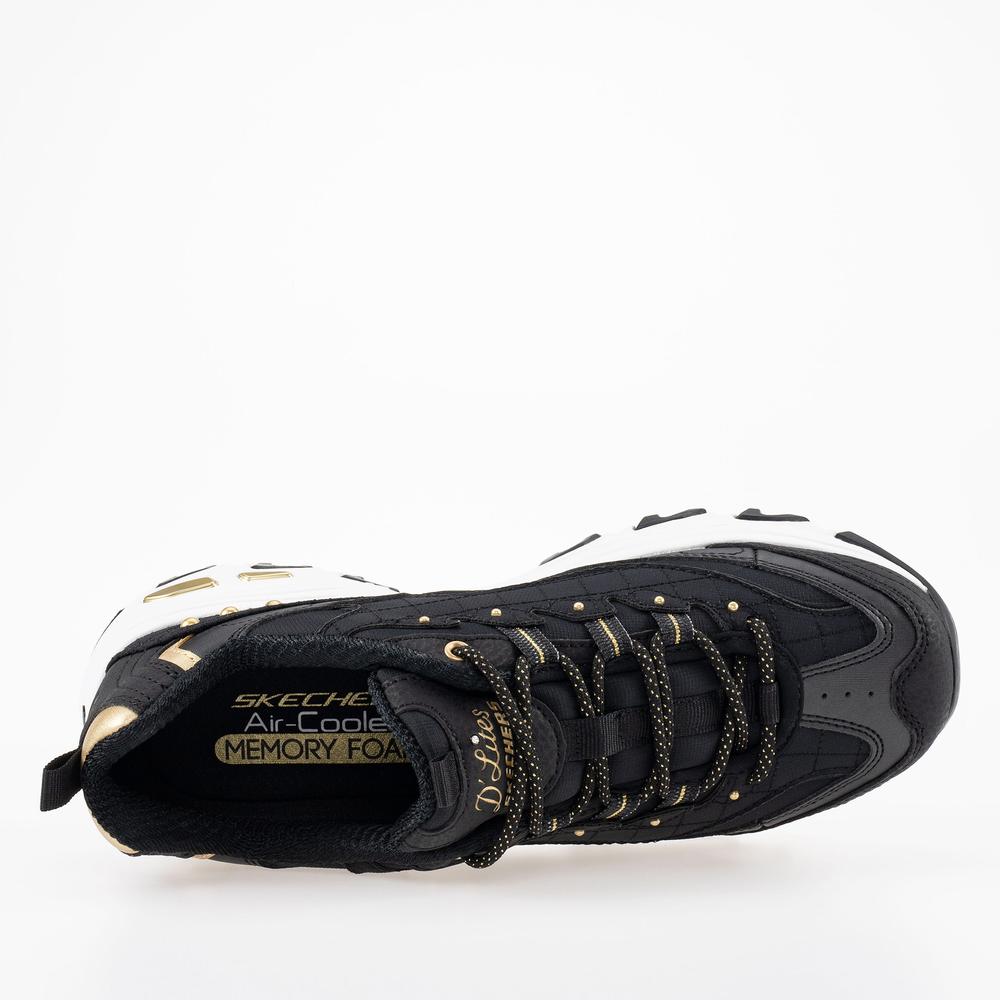 Buty Skechers D'Lites Ladies Night 149267BKGD - czarne