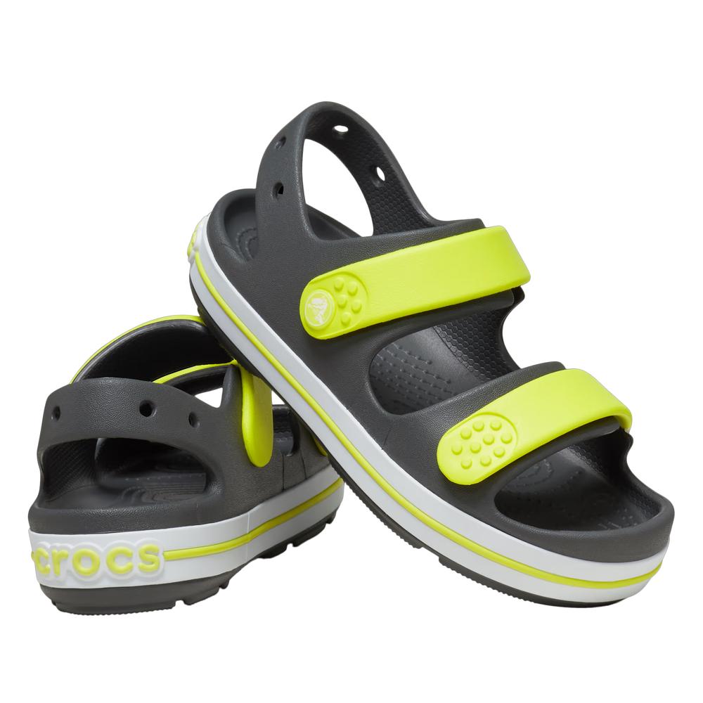 Sandały dziecięce Crocs Crocband Cruiser Sandal 209423-1NJ - szare