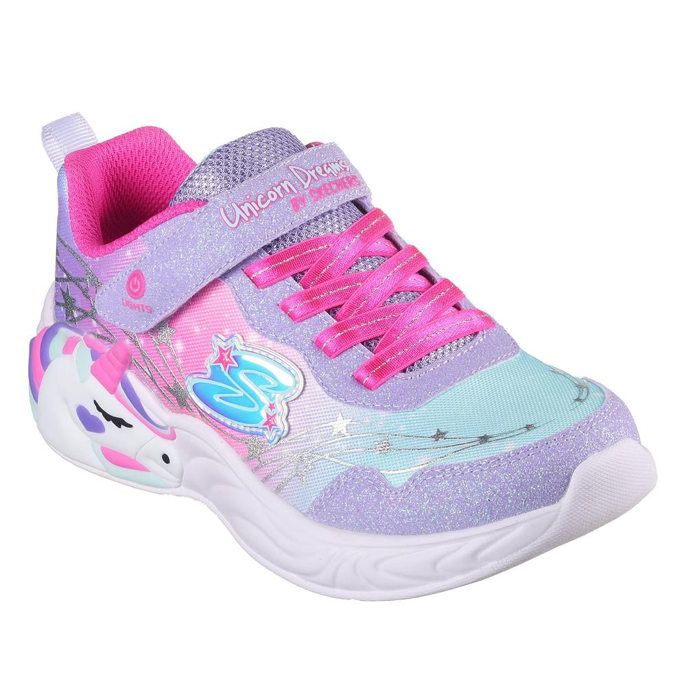 Buty Skechers S Lights Unicorn Dreams Wishful Magic 302299LLVHP - fioletowe