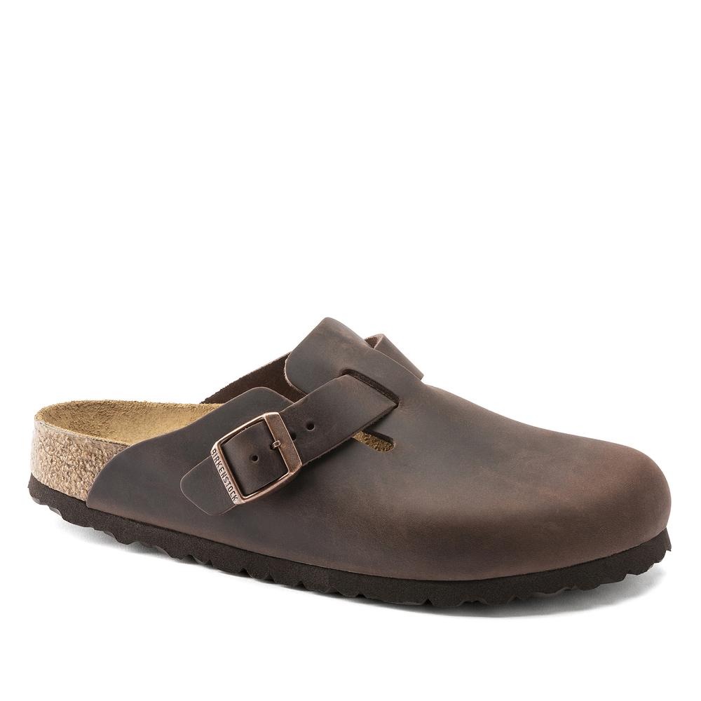Klapki Birkenstock Boston 860131 - brązowe