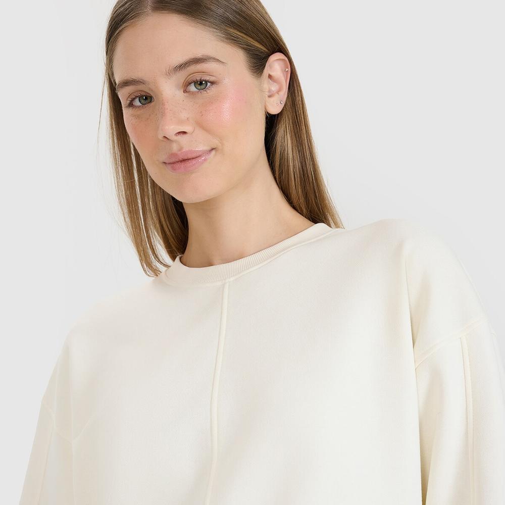 Bluza damska 4F WSS25TSWSF154311S - biała