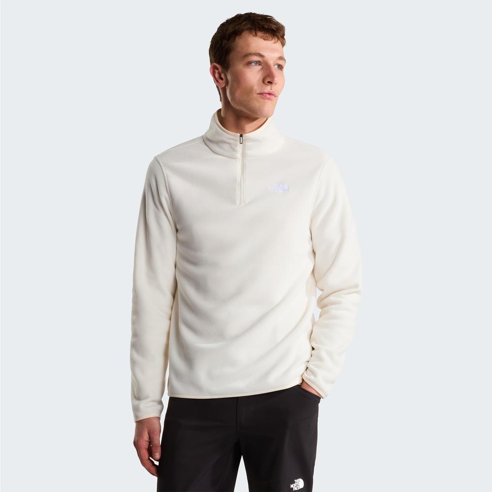 Bluza męska The North Face Glacier 1/4 Zip Fleece 0A8D0QQLI1 - biała