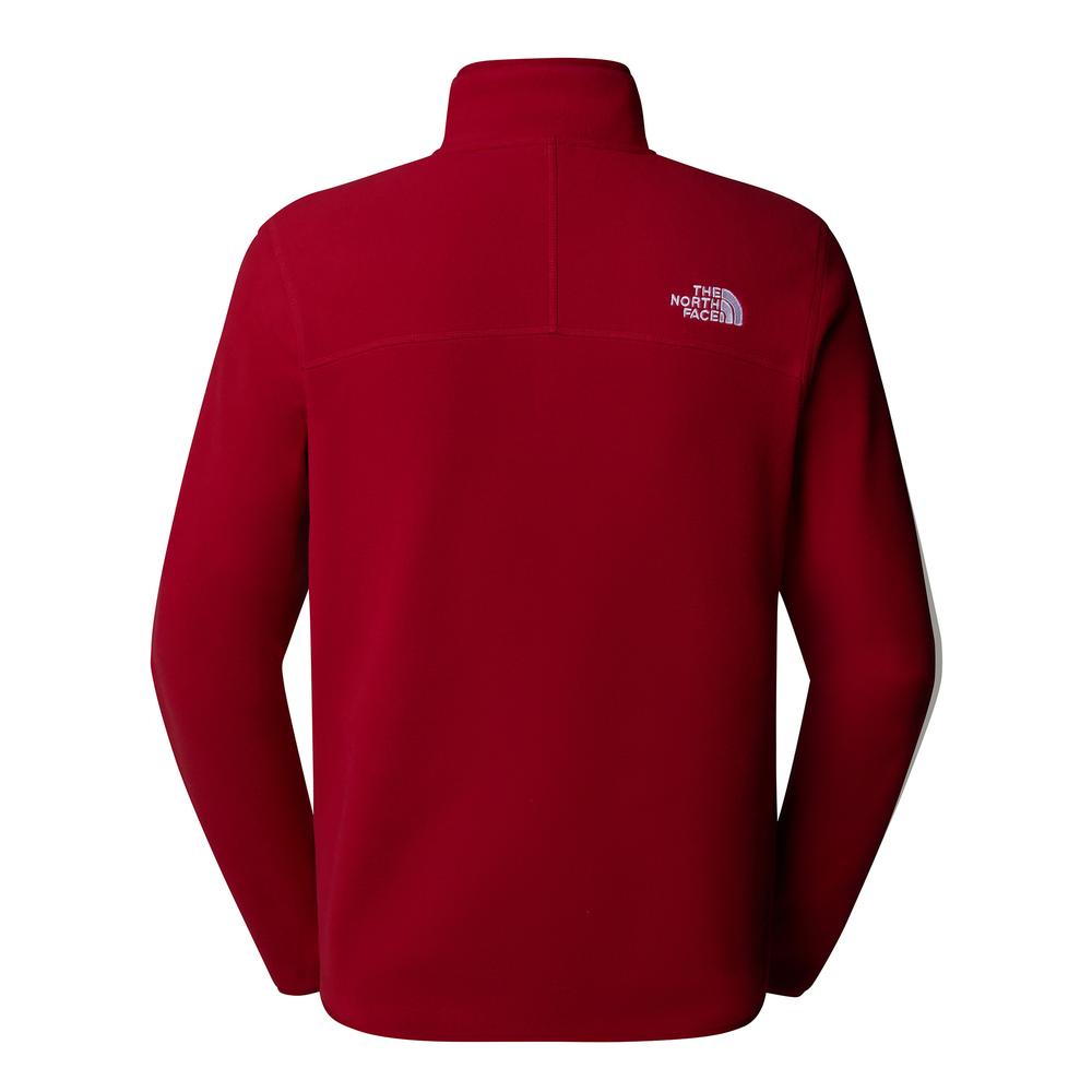 Bluza The North Face 100 Glacier 1/4 Zip Fleece 0A855W3RO1 - czerwona