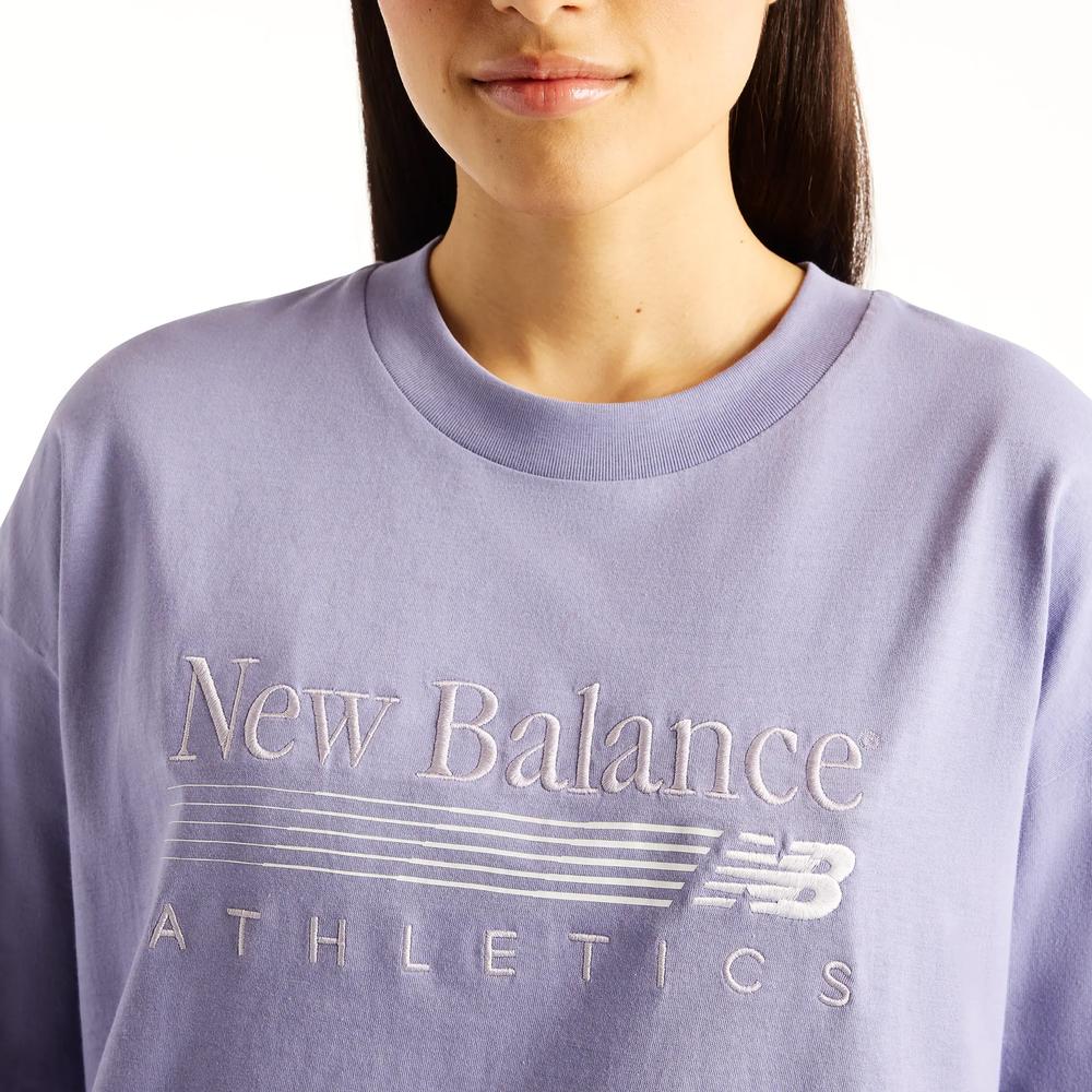 Koszulka damska New Balance Trackside WT6297MKDSV - fioletowa