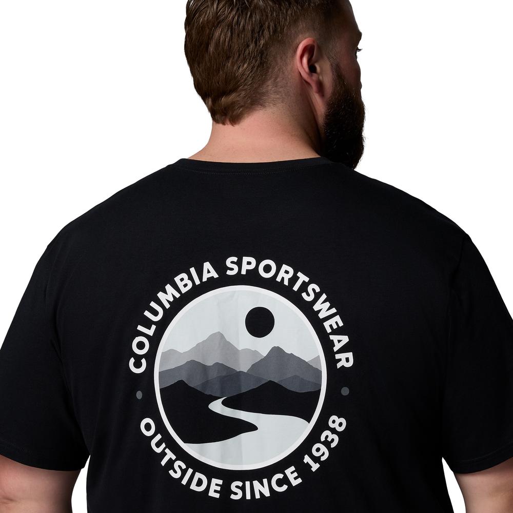 Koszulka męska Columbia CSC Back Graphic 2155021012 - czarna