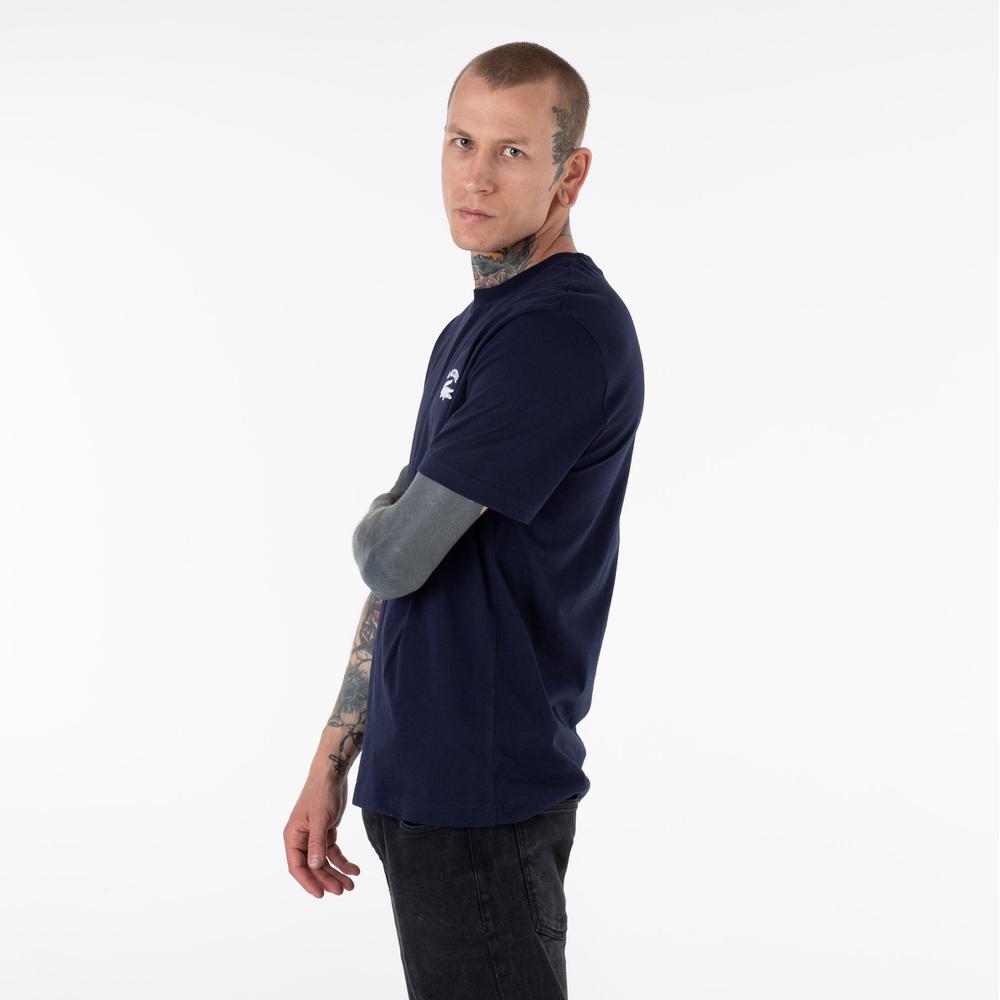 Koszulka Lacoste Regular Fit Cotton Jersey TH9665-166 - granatowa