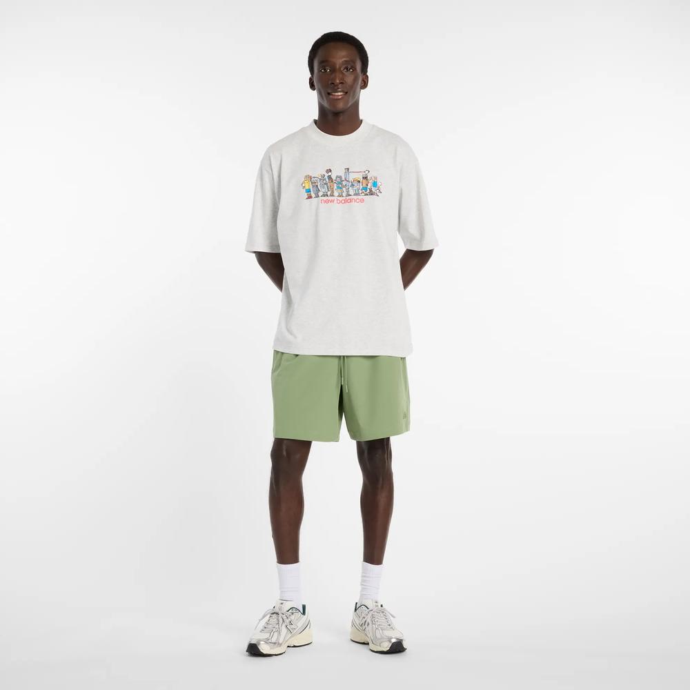 Spodenki męskie New Balance MB6174CDAAR - zielone