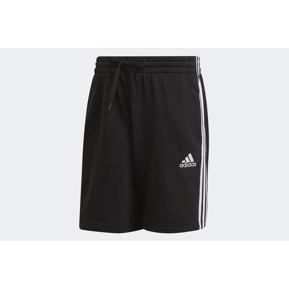 Spodenki adidas Essentials French Terry 3-Stripes GK9597 - czarne