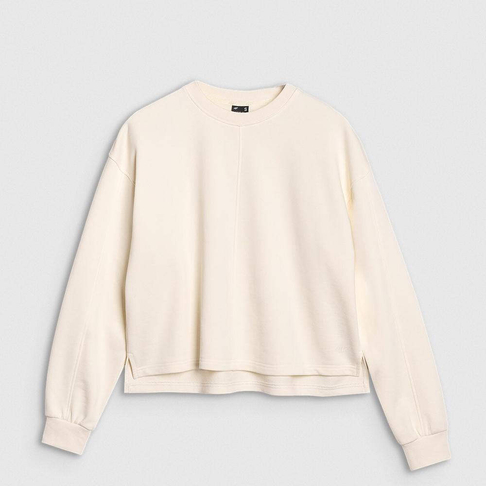 Bluza damska 4F WSS25TSWSF154311S - biała