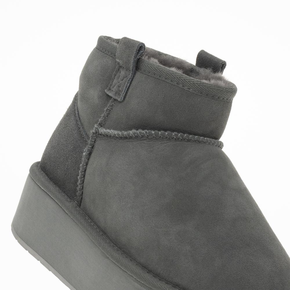 Buty Emu Australia Foy Flatform Micro W13073CHAR - szare
