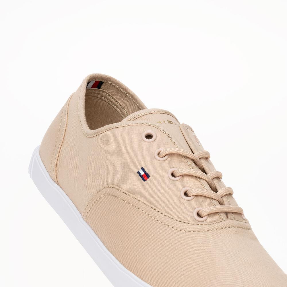 Buty Tommy Hilfiger Canvas Lace Up FW0FW07805-TRY - różowe