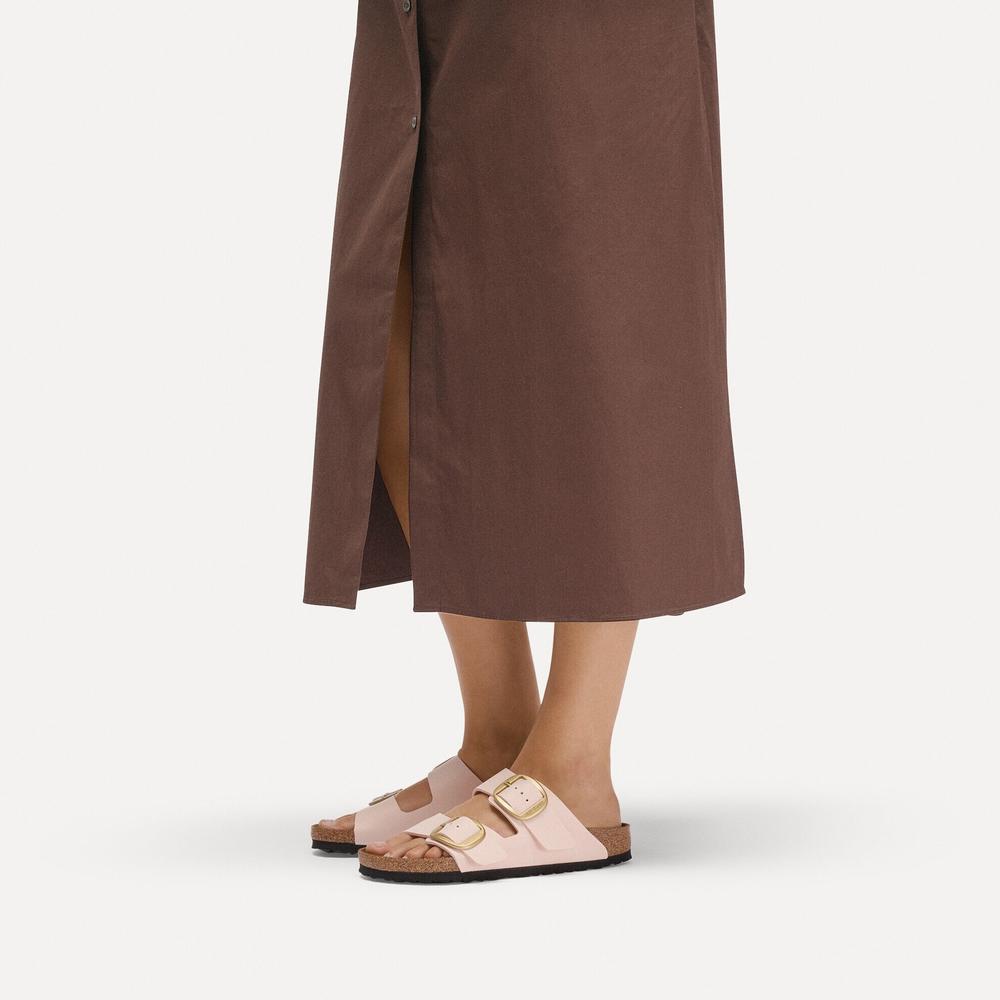 Klapki damskie Birkenstock Arizona Big Buckle 1031566 - różowe