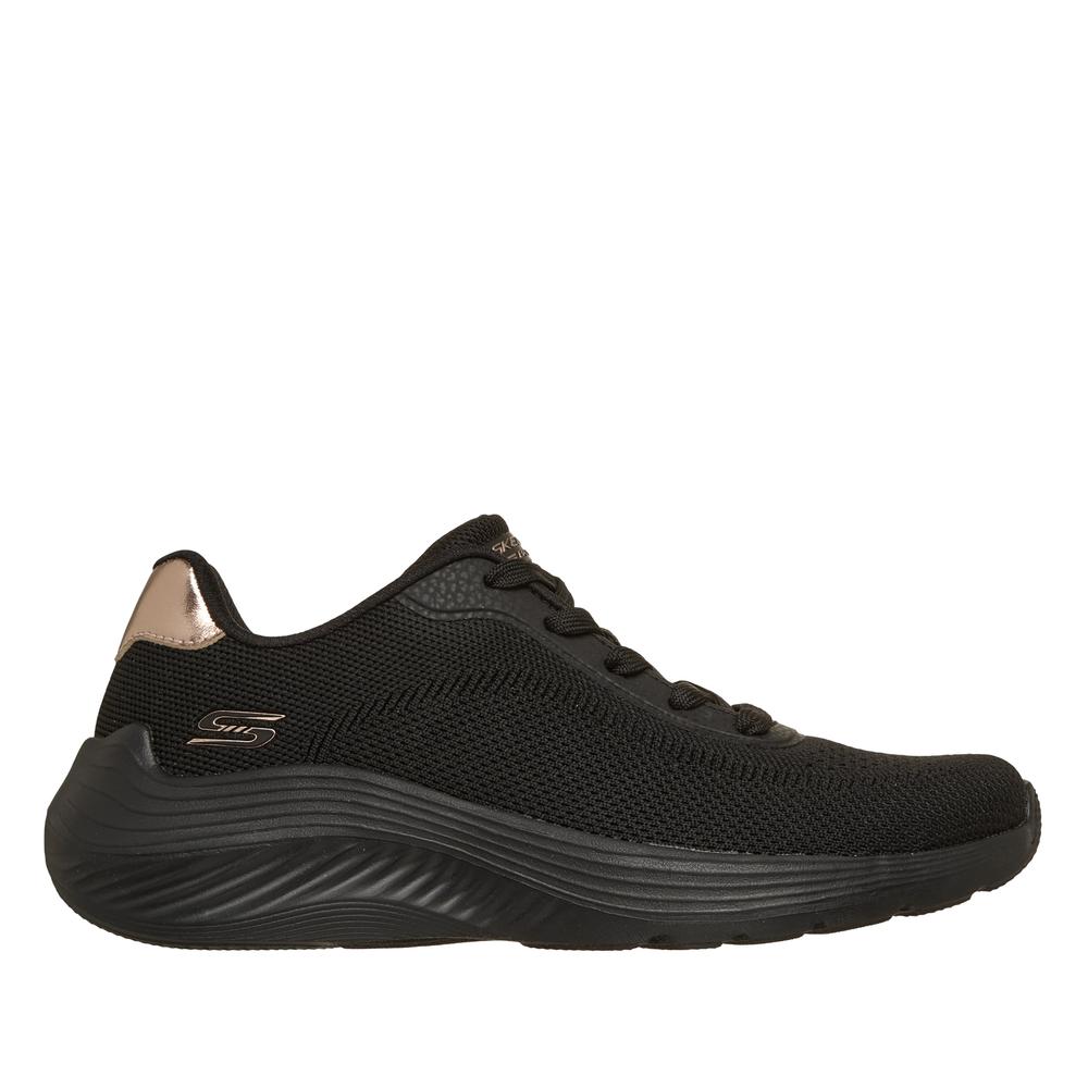Buty damskie Skechers Bobs Sport Squad Waves Current Look 117679BBK - czarne