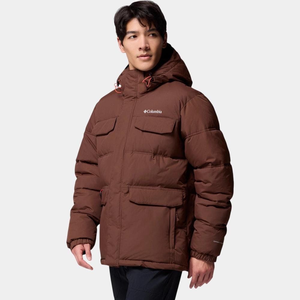 Kurtka męska Columbia Landroamer Hooded Puffer 2088081256 - brązowa