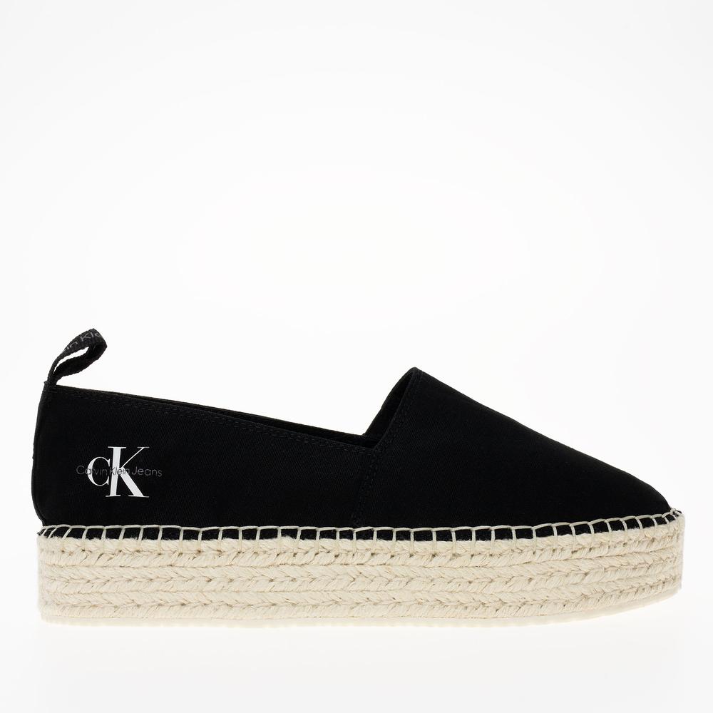 Buty Calvin Klein Platform Espadrille ML BTW YW0YW01378-BEH - czarne