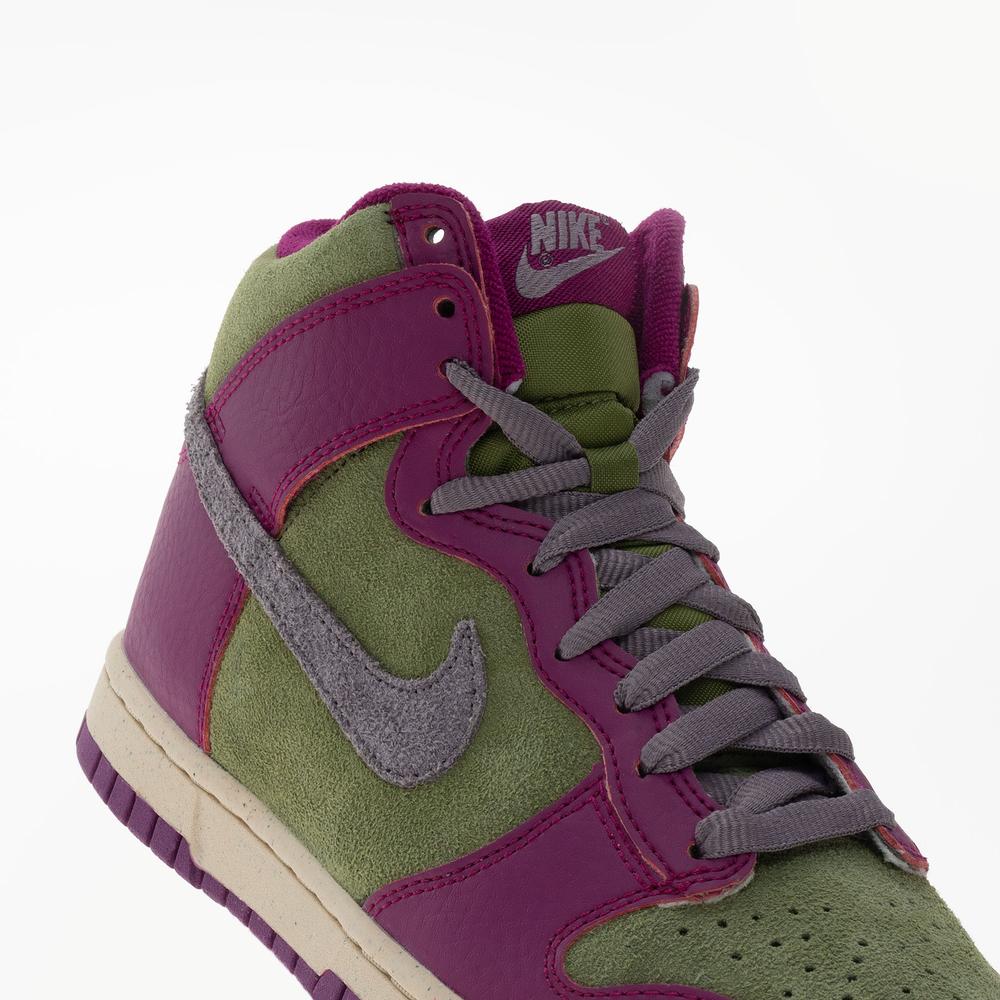 Buty damskie Nike Dunk High FB1273-500 - fioletowo-zielone