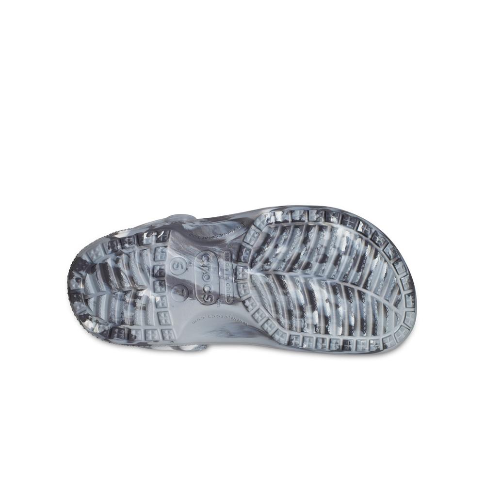 Klapki Crocs Classic Marbled Clog 206867-0ES - szare