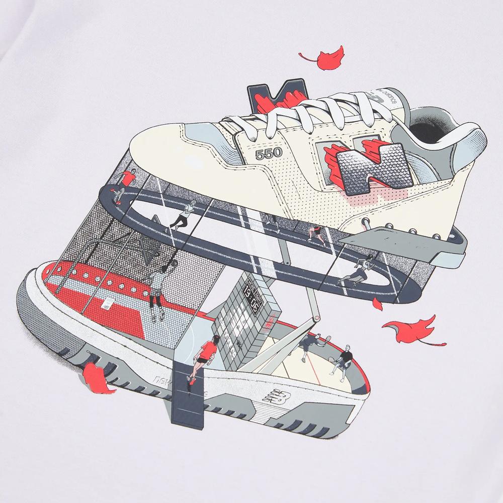 Koszulka dziecięca New Balance LAKG0117RIG - fioletowa