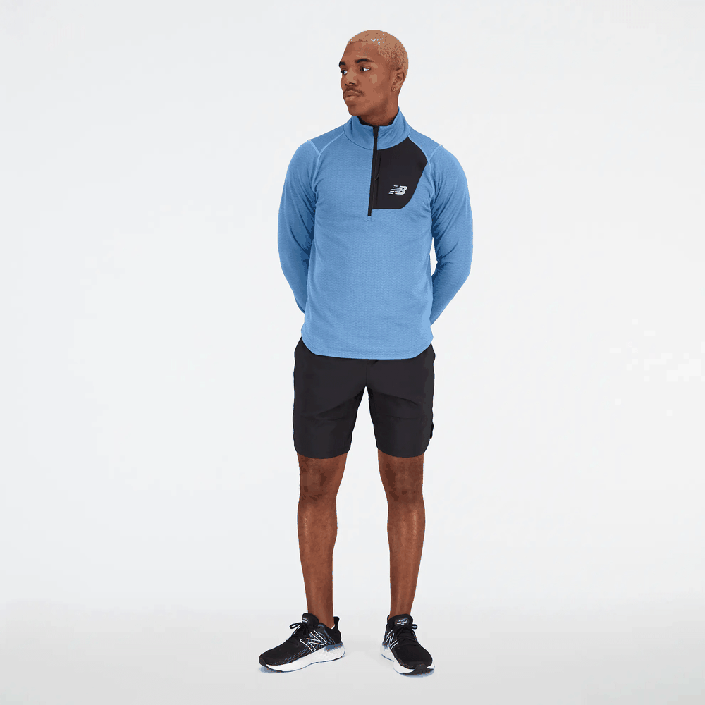 Bluza New Balance MT23252HBT - niebieska