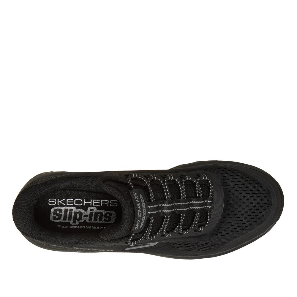 Buty męskie Skechers Slip-ins: Glide-Step Sole - Glover Peak 237812BBK - czarne