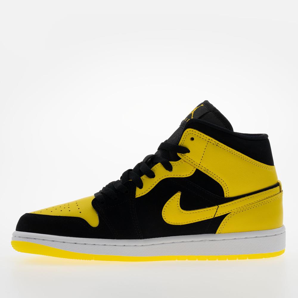 Buty męskie Air Jordan 1 Mid SE HJ6654-071 - żółto-czarne